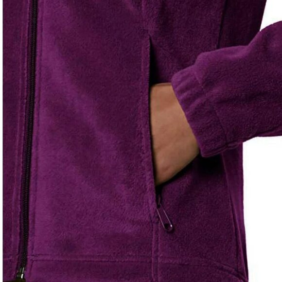 Columbia Benton Springs full zip purple fleece jacket Womens Extra Large warm - Picture 3 of 10
